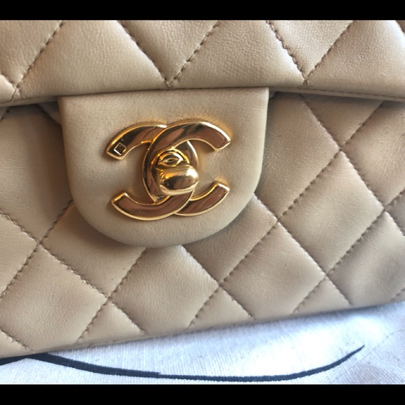 Vintage CHANEL Lambskin Mini Square Flap - Picture 3 of 8